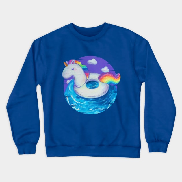 Unicorn Crewneck Sweatshirt by Lyara Costa